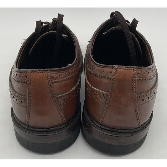 Hanover LB Sheppard Signatures 2312 Brown Leather Wingtip Shoes Size 8.5 E/C - Picture 4 of 10
